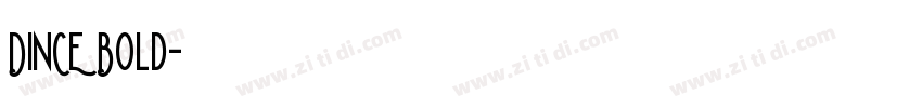 DINCE Bold字体转换